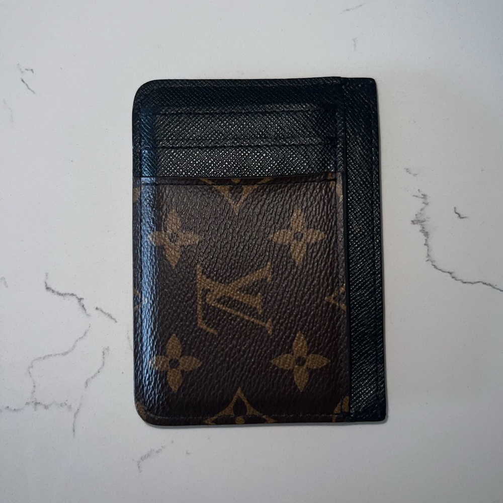 LV Side Up Card Holder